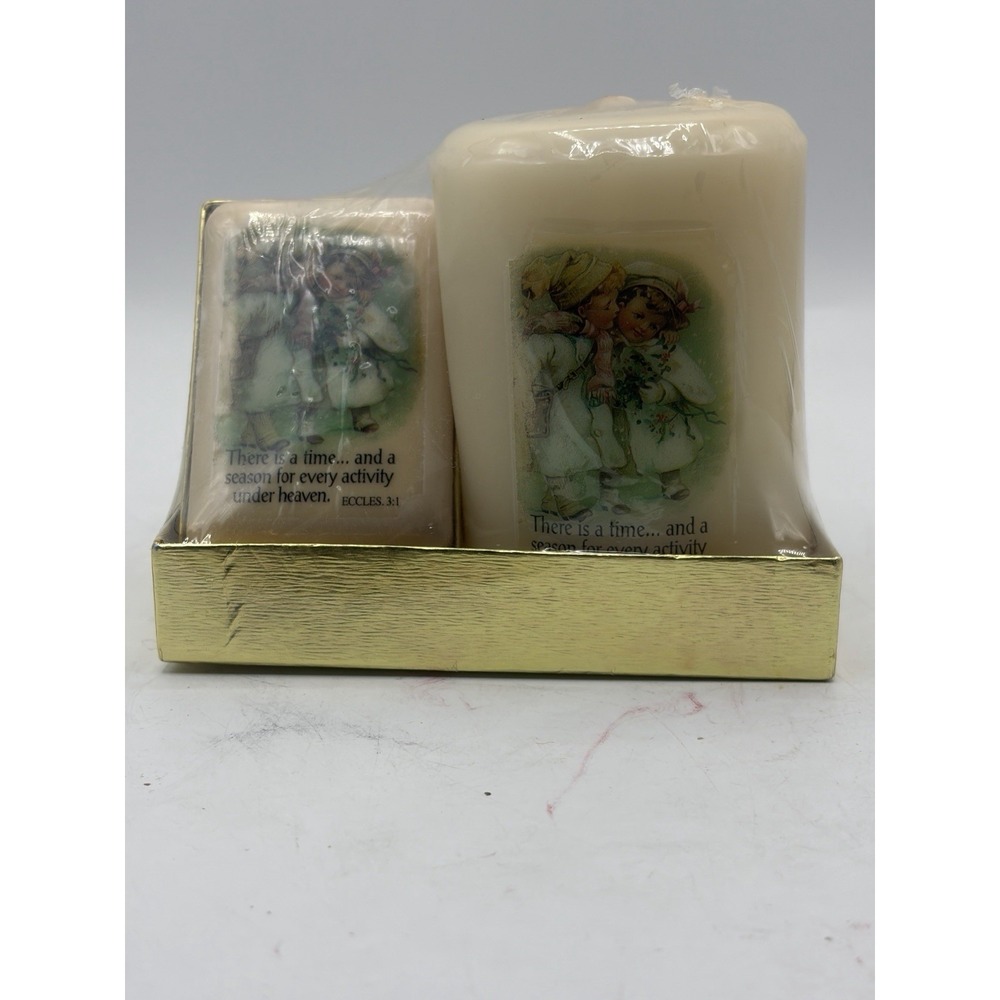 Alda's Forever Soap Gift Set Candle & Soap Ecclesiastes 3:1 Vintage New Sealed